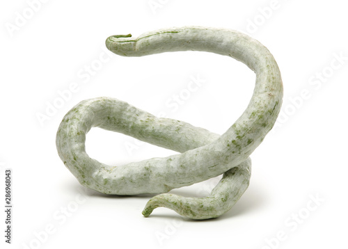 snake gourd on white background