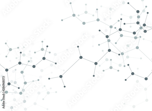 Structure molecule and communication Dna background. atom Vector illustration.