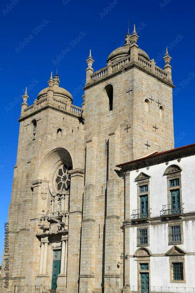 The Porto Cathedral (Cathedral of the Assumption of Our Lady) or Sé do Porto, Porto, Portugal