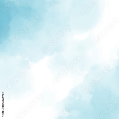 blue watercolor square background