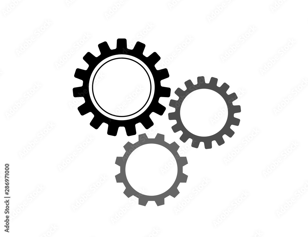 Vector illustration of gears with on the white background template. Gear vector icon. Web design icon. Gears and cogs symbol. Space for gear text. Vector illustration of gears with on the white background template. Gear vector icon. Web design icon. Gears and cogs symbol. Space for gear text.