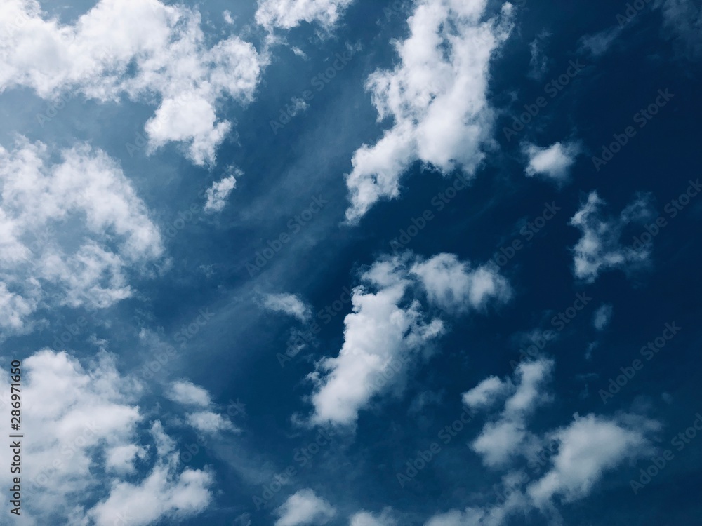 blue sky with clouds