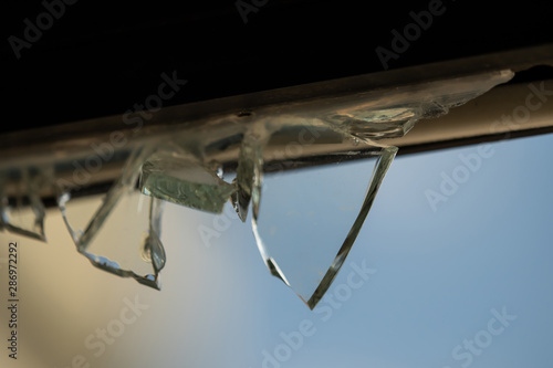 Wallpaper Mural Broken Window after gutting a building Torontodigital.ca