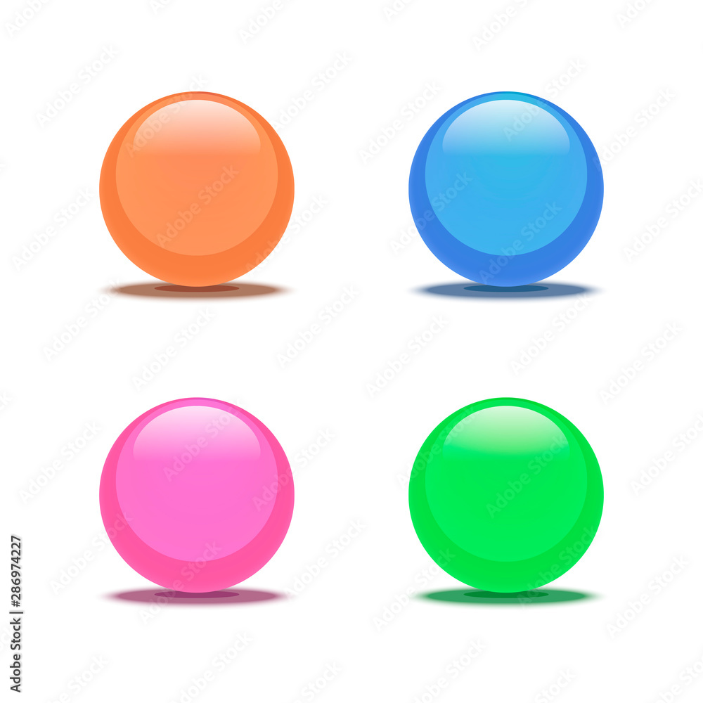 Shiny glossy glass button icon. Shiny glossy glass button icon.