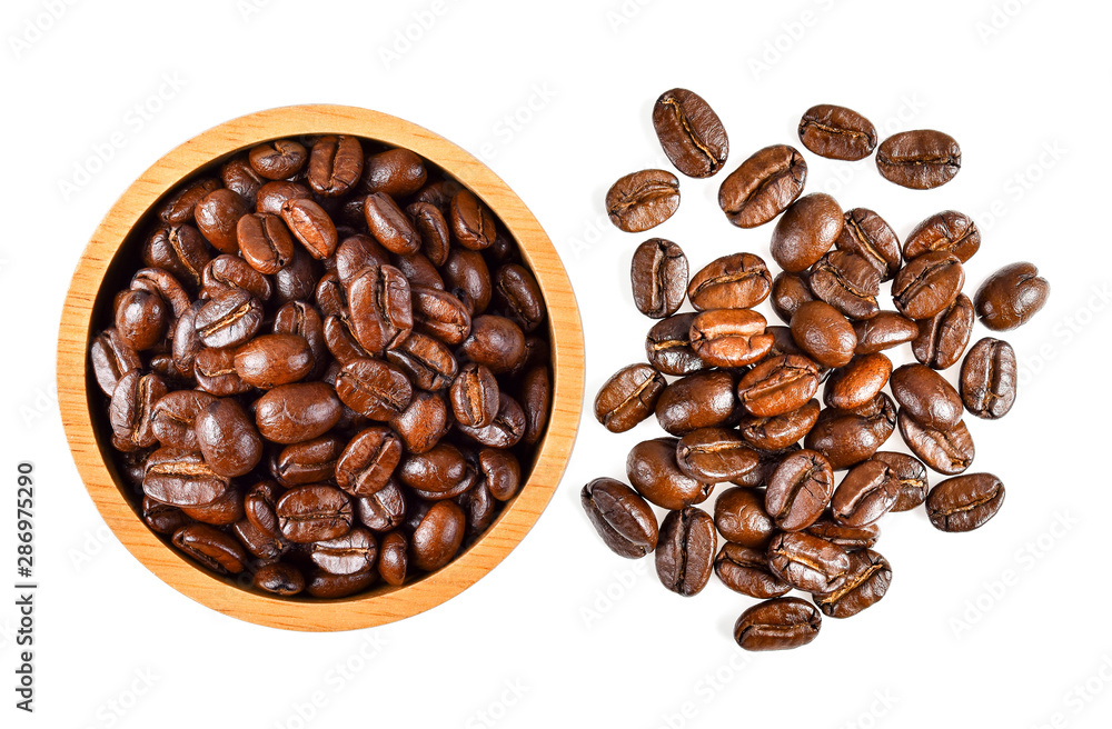Obraz premium coffee bean isolated on white background