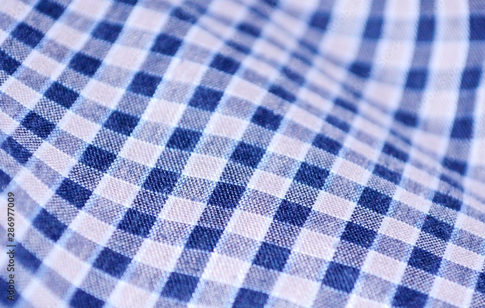texture of checkered blanket