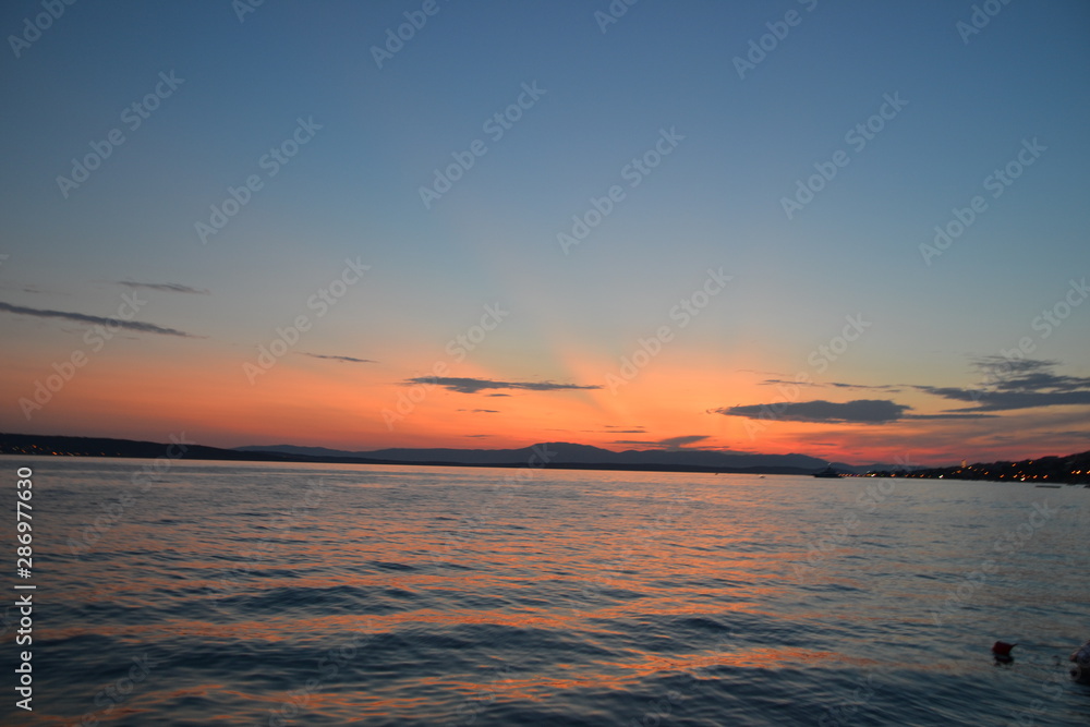 Fototapeta premium sunset over sea