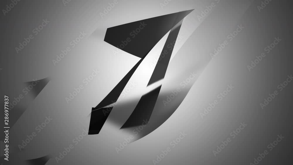 3d rendering of banners slow moving and interacting and blened each other in black and white style. Seamless loop video effect. 3d rendering of banners slow moving and interacting and blened each other in black and white style. Seamless loop video effect.