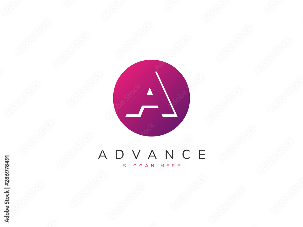 A Letter Modern Logo Design Vector A Letter Modern Logo Design Vector