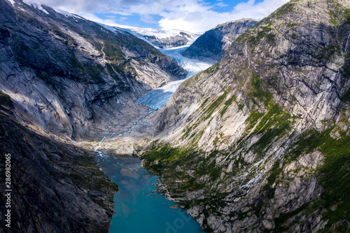 Famous nigardsbreen glacier in Jostedalen, Norway