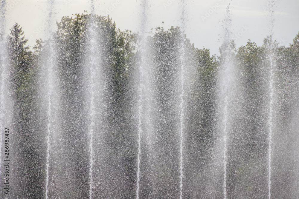 Fountain on the water. Water show. Fountain on the lake in the park. Fountain on the water. Water show. Fountain on the lake in the park.
