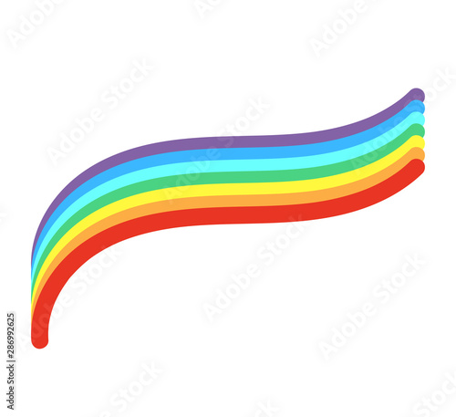 Love parade. LGBT community. Human rights. Flat editable vector symbol illustration