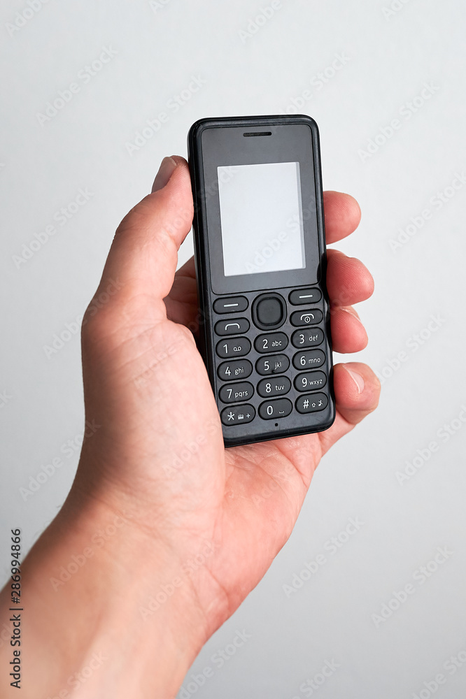 hand with mobile phone isolated on white background hand with mobile phone isolated on white background