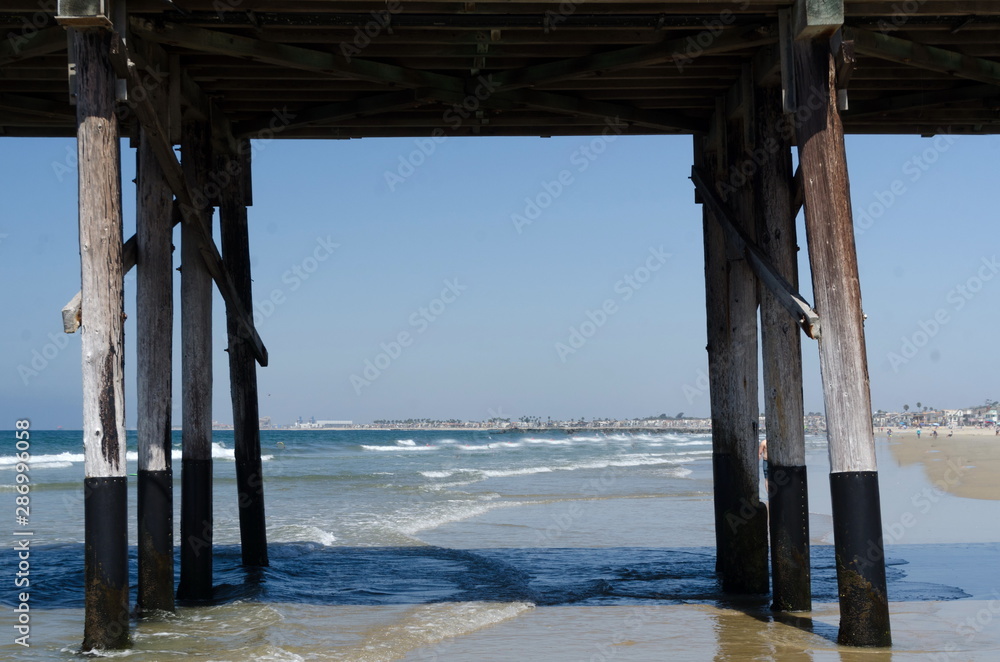 Frames made by Newport Beach pier stucture