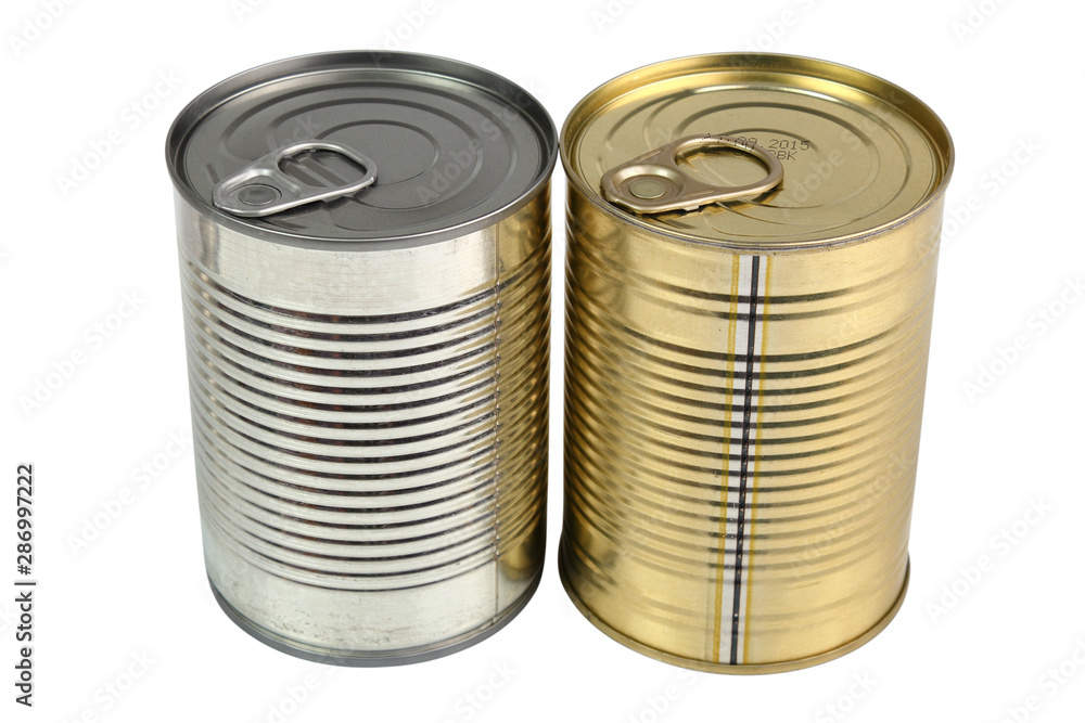Tin can. Isolated with clipping path. Tin can. Isolated with clipping path.