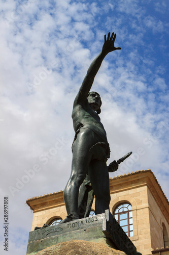 Zamora,Spain,9,2013;statue of viriato photo