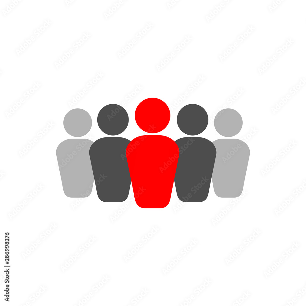 business people group icon isolated on white background. business sign organization teamwork with manager and staff. business leader and employee. leadership concept. business people group icon isolated on white background. business sign organization teamwork with manager and staff. business leader and employee. leadership concept.