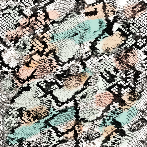 modern snake skin for print colored pattern 