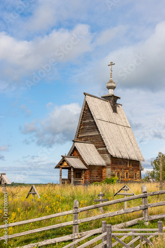 Church of Resurrection of Christ at Levitan (Peter and Paul) mountain in Plyos. Ivanovo oblast. Russia