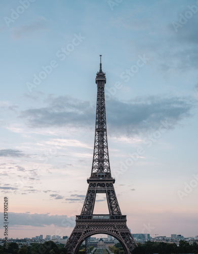 Eiffel tower in Paris   France in morning light