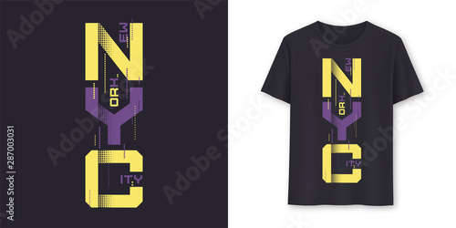 New York City graphic modern t-shirt vector design, typography