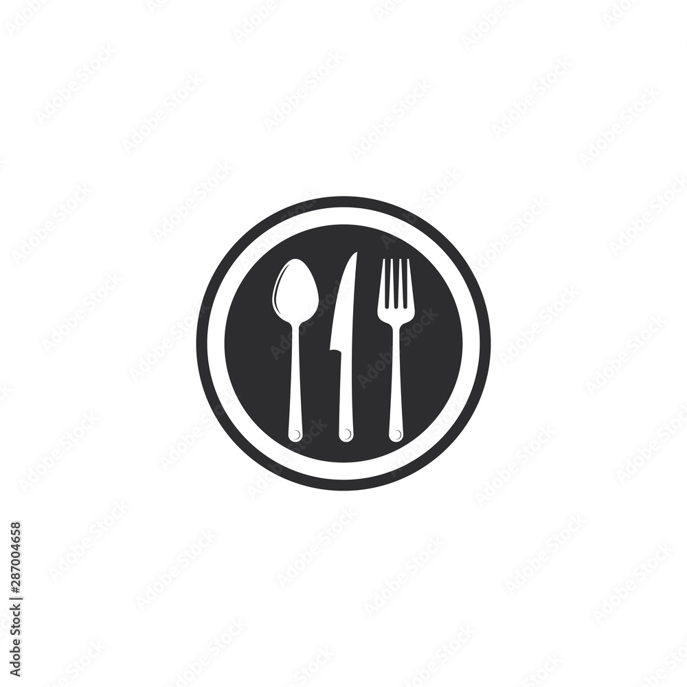 fork knife spoon for restaurant and food logo template vector icon illustration fork knife spoon for restaurant and food logo template vector icon illustration