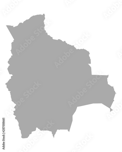 Karte von Bolivien