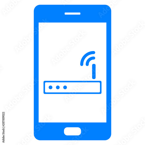 Router und Smartphone