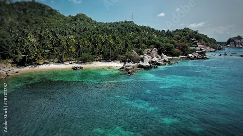 tropical island in the sea