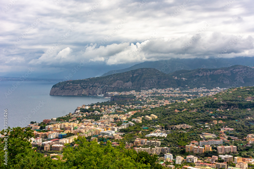 Italy, Sorrento, view of the city from the hill