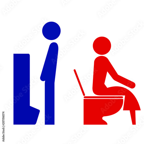 男子トイレと女子トイレのマーク