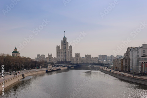 Canvas Print moscow river