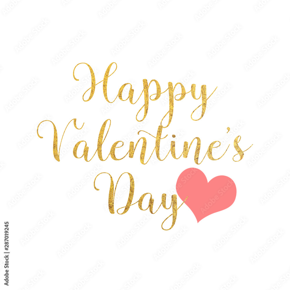 Happy valentines day (Clipping path)