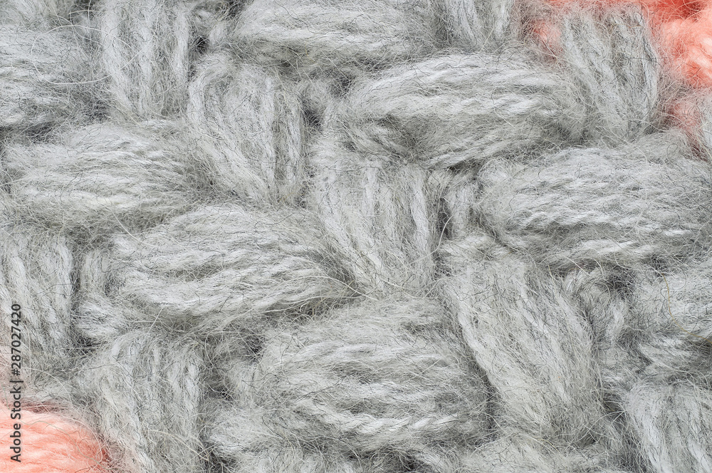 Obraz premium texture pattern of hand knitting large