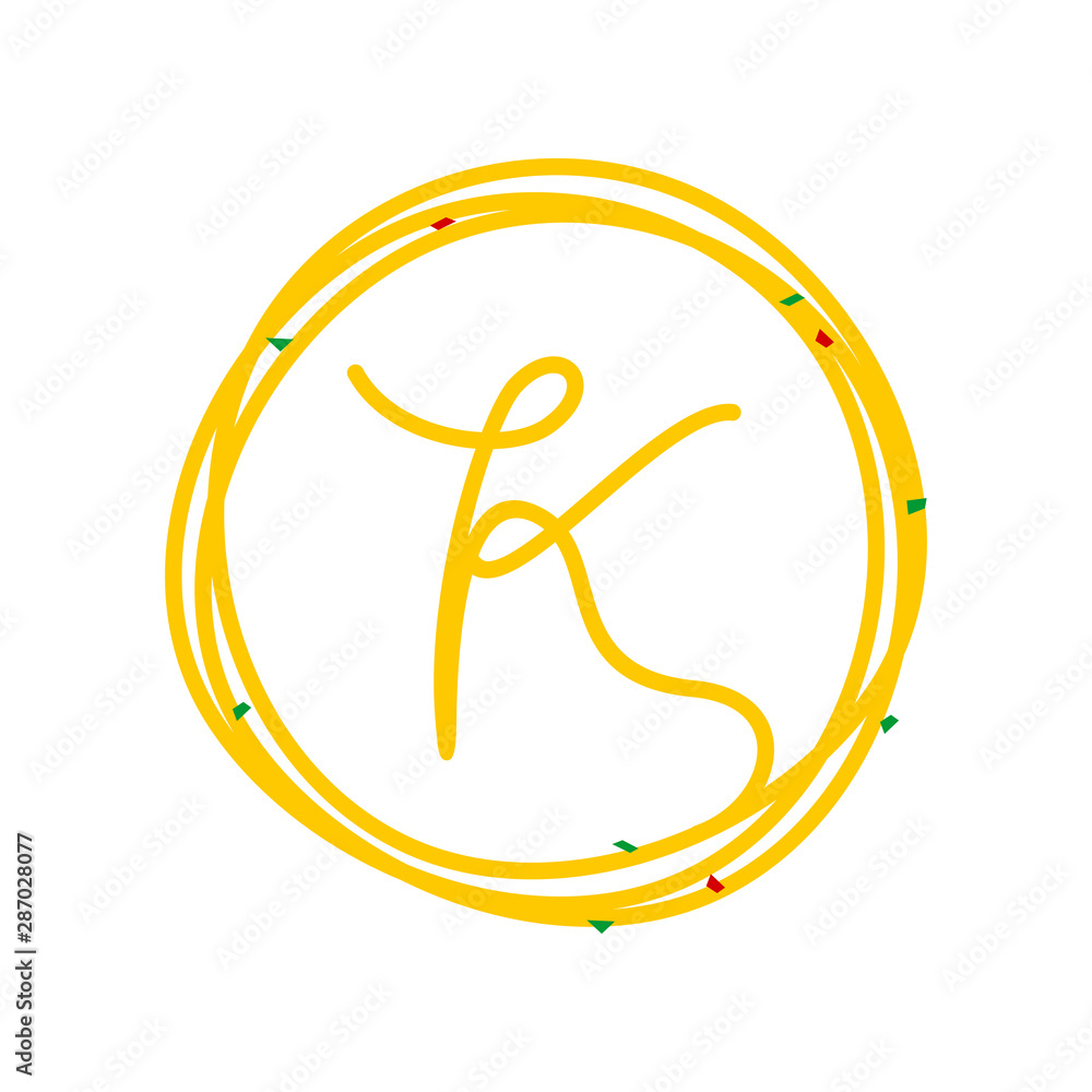 Fotografie Initial Circle Noodle