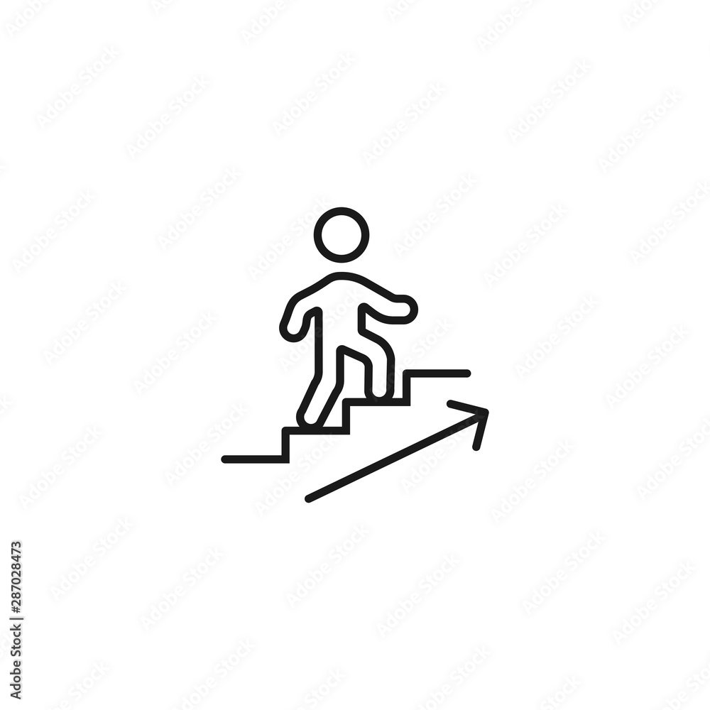 career growth rate - minimal line web icon. simple vector illustration. concept for infographic, website or app. career growth rate - minimal line web icon. simple vector illustration. concept for infographic, website or app.
