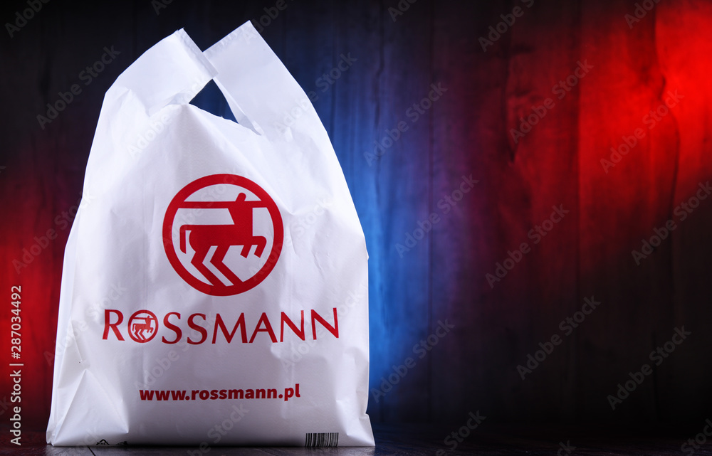 Rossmann shopping bag Stock Photo | Adobe Stock