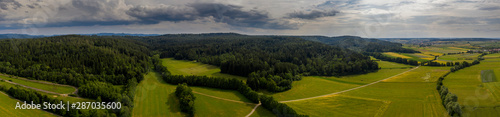Wald und Wiesen - Panorama - Luftbild
