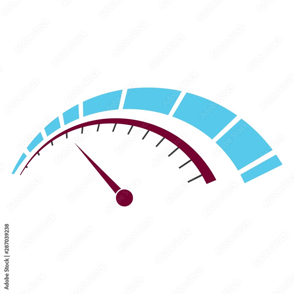 Speedometer logo template vector con design Speedometer logo template vector con design