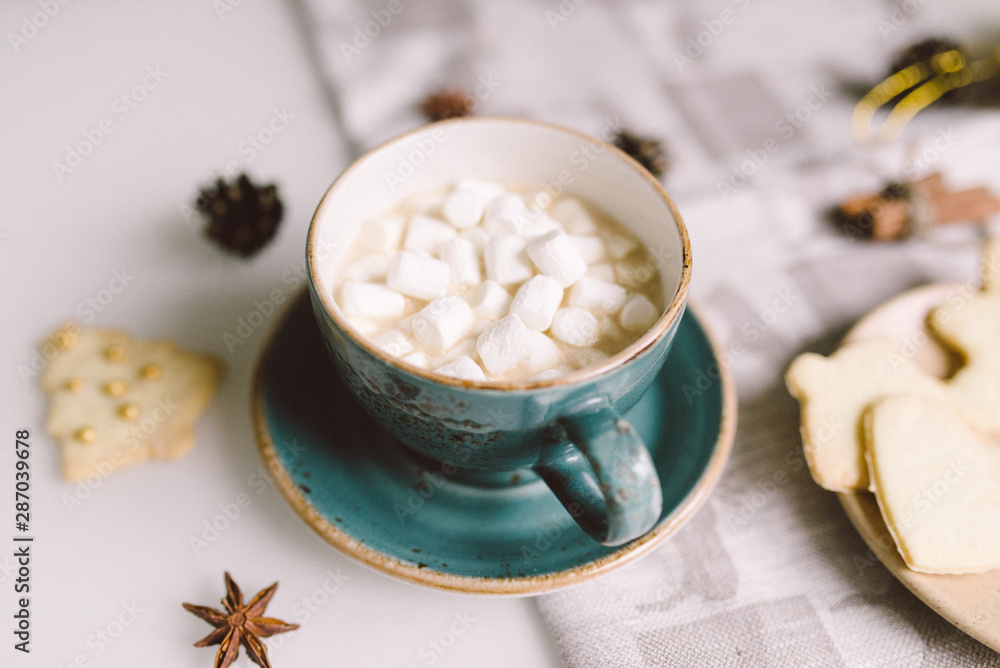 A cup of chocolate with A cup of chocolate with