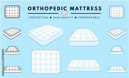 Orthopedic mattress set.