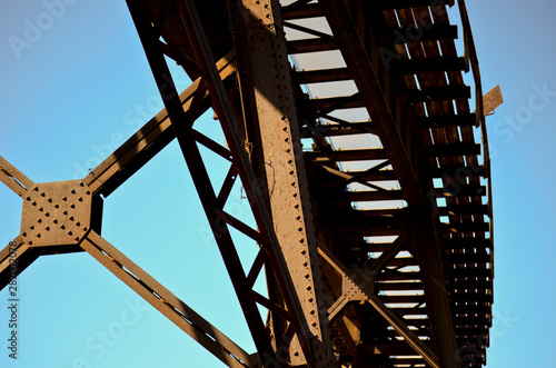 Large old rusty iron strcture photo