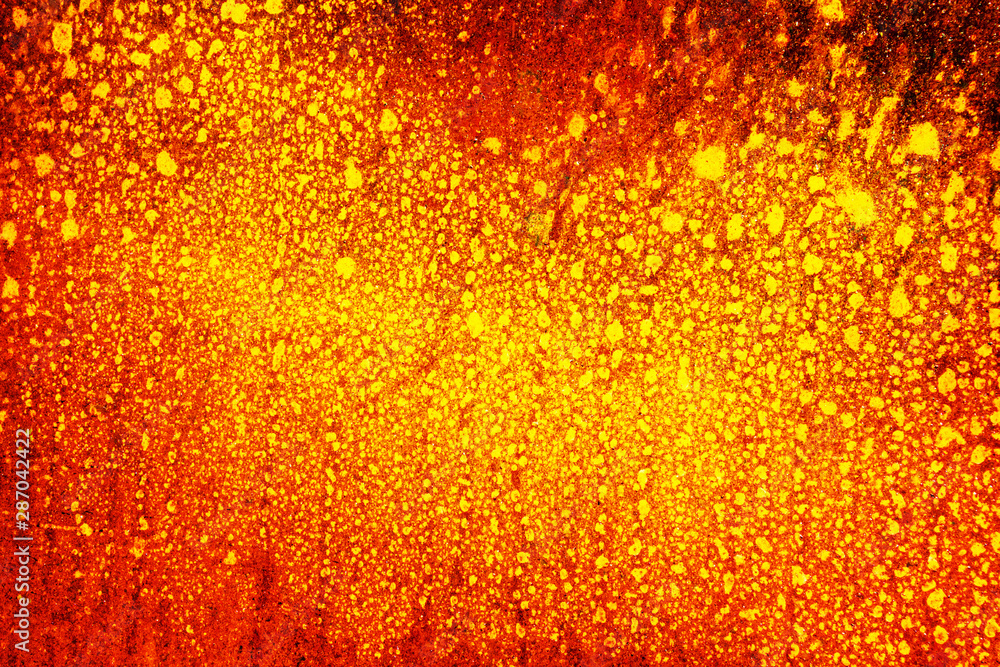 Heat abstract background from rusty metal - obrazy, fototapety, plakaty 