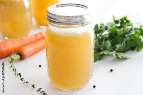 Chicken Stock in a Jar
