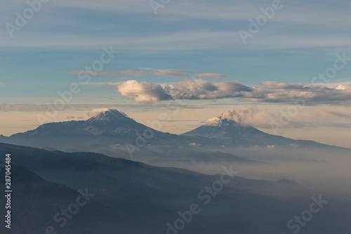 Mountains and vistas seen from the air from Mexico City to Monterrey.