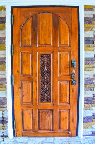 old wooden door
