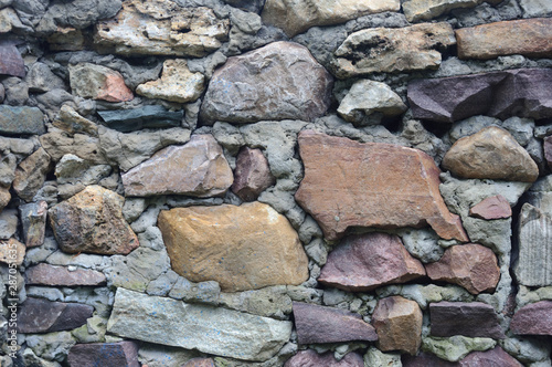 Closeup of stone wall