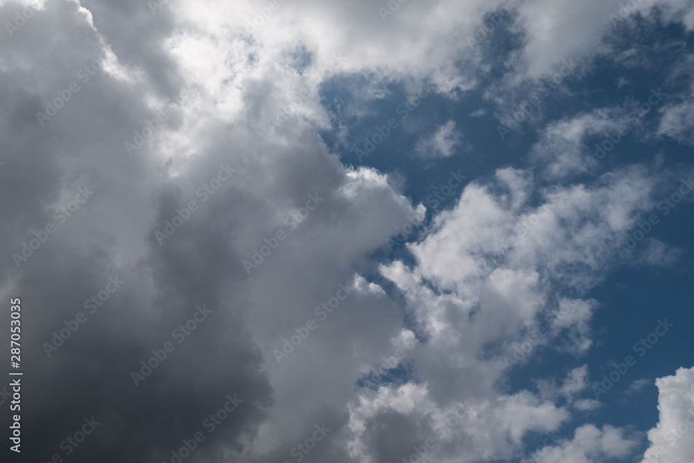 blue sky with clouds