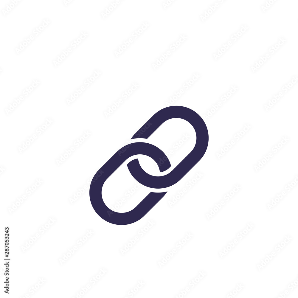 Naklejka premium Link, chain icon