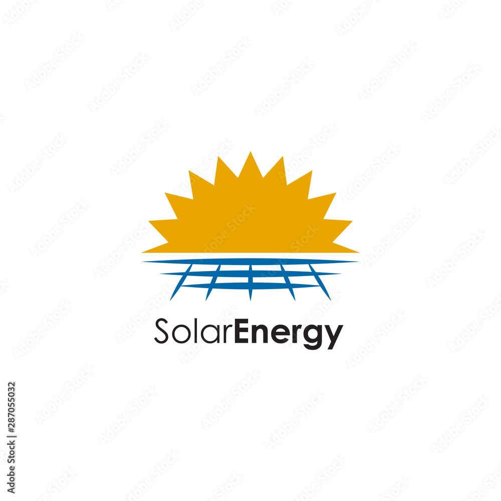 Solar energy logo design inspiration vector template Solar energy logo design inspiration vector template